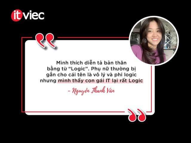 nữ lập trình viên - Nguyễn Thanh Vân - ITviec