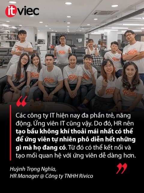 kinh nghiệm phỏng vấn IT - huỳnh trọng nghĩa - hr manager rivico riviu