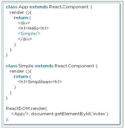 nhúng hai hoặc nhiều component thành một trong react