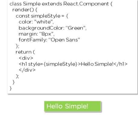 reactjs styling - JavaScript Object