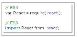 es5 - es6 - require import