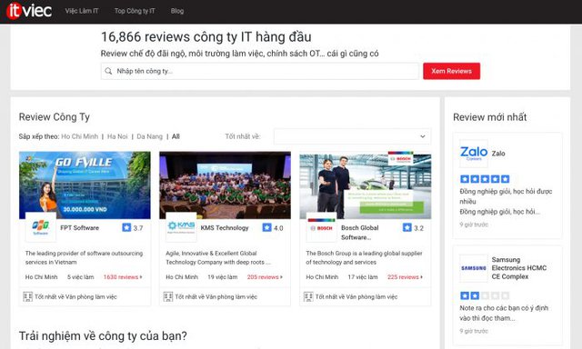 review công ty ITviec