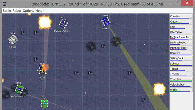 game online miễn phí - game lập trình - robocode