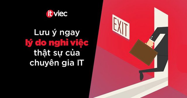 lý do nghỉ việc của chuyên gia it - công ty lý tưởng - itviec