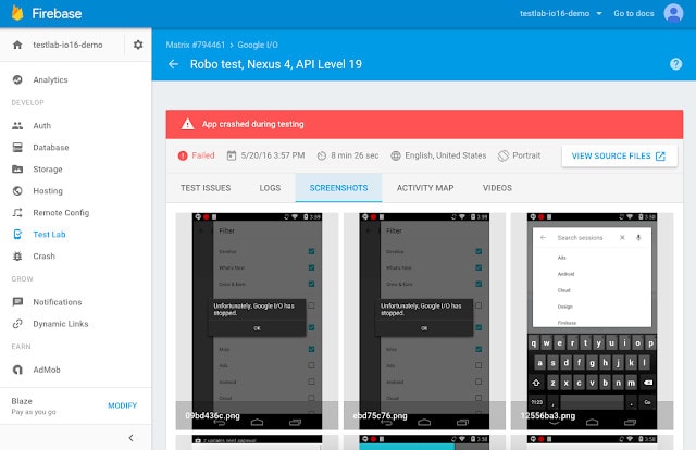 firebase-test-lab