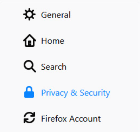 bật cookies trên firefox
