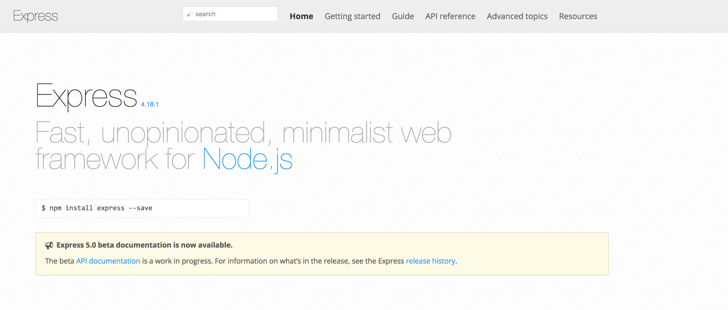 nodejs - expressjs - nodejs framework