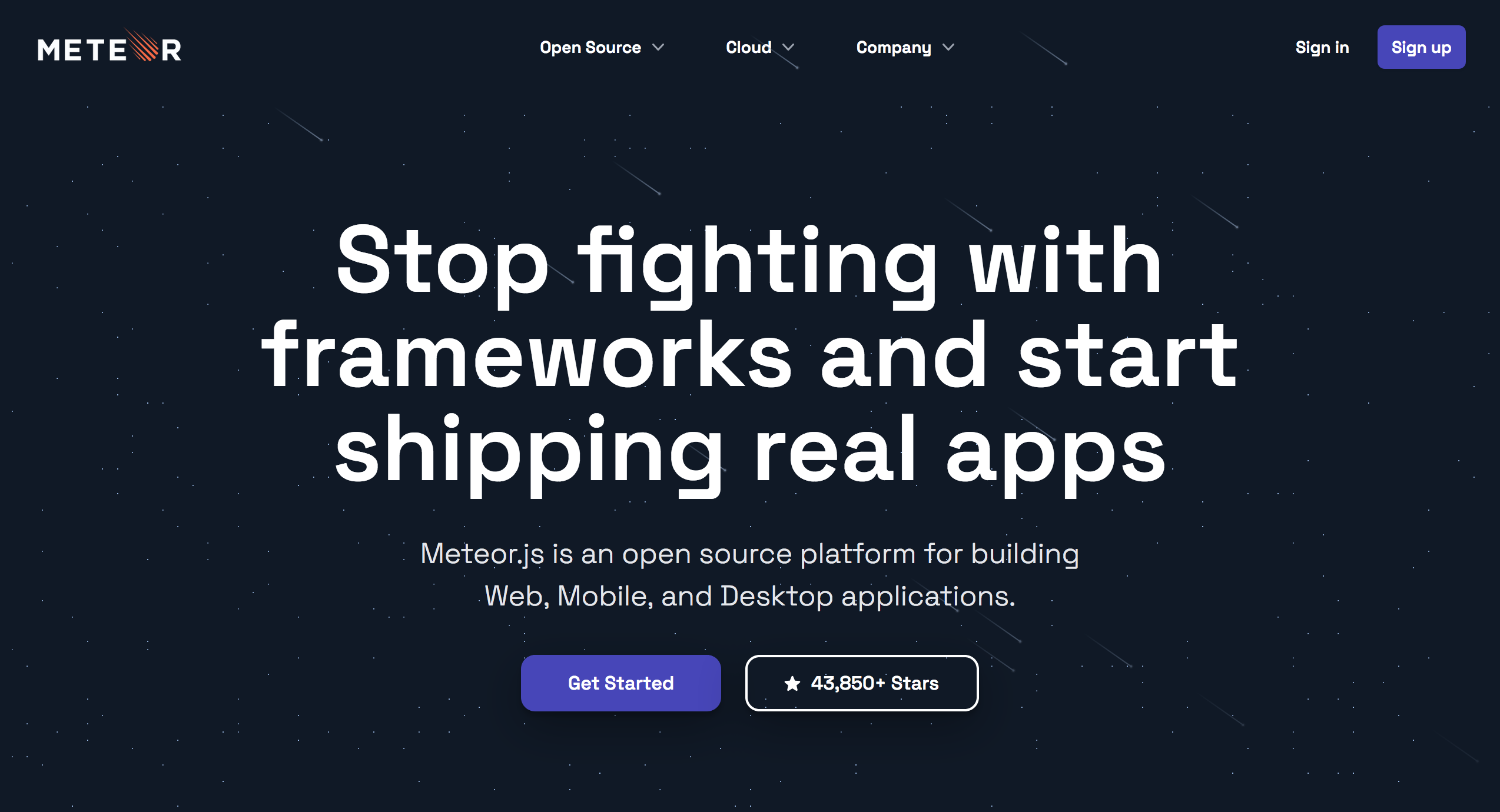 nodejs - meteorjs - nodejs framework