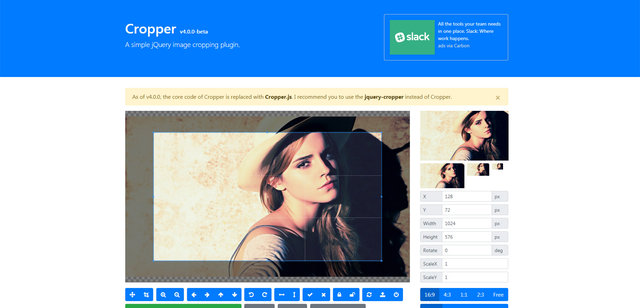 jquery là gì - cropper plugin - itviec blog