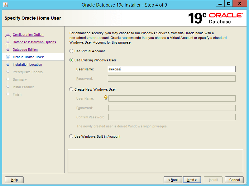 oracle download - cài đặt oracle cho windows