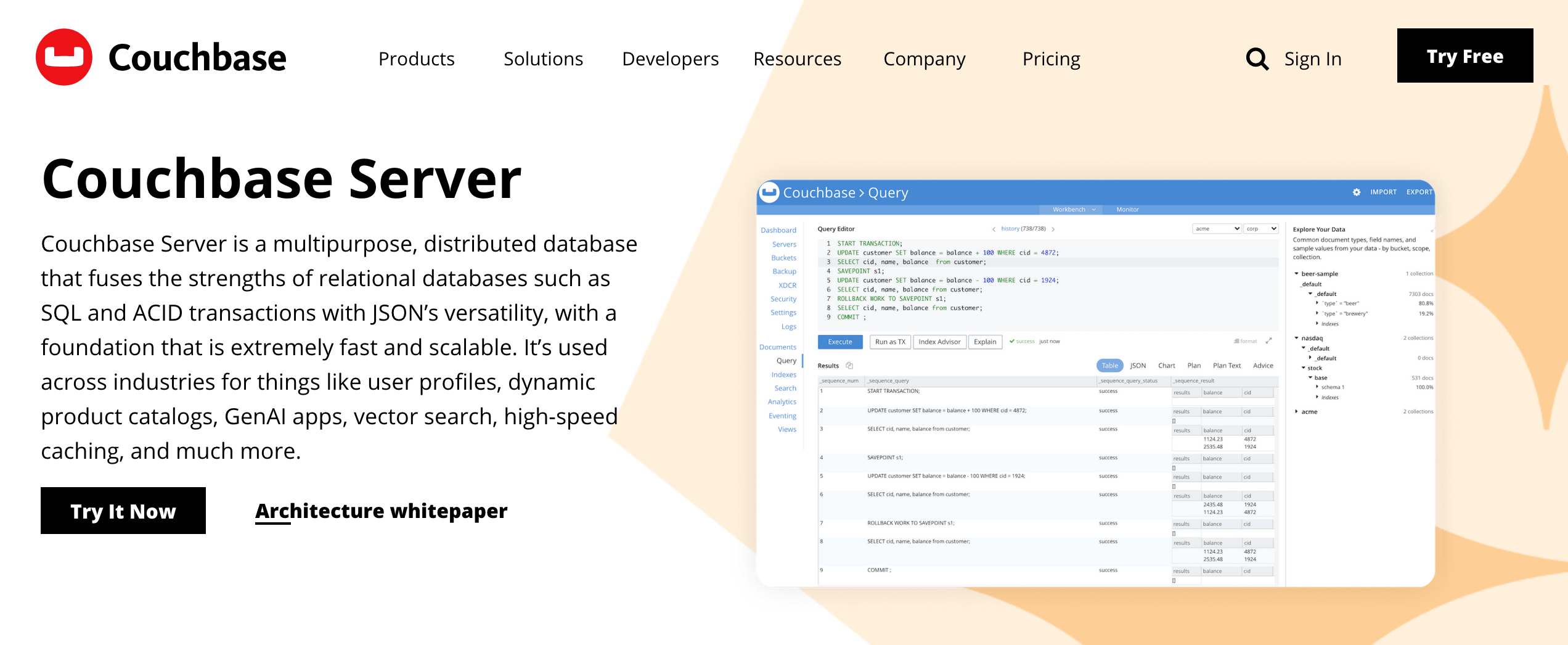 nosql là gì - couchbase server