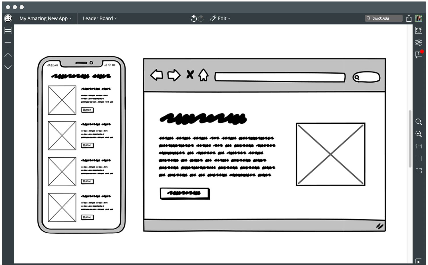 thiết kế ui ux bằng phần mềm gì - phần mềm thiết kế ui ux - Balsamiq - itviec blog