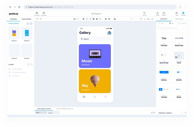 thiết kế ui ux bằng phần mềm gì - phần mềm thiết kế ui ux - proto.io - itviec blog