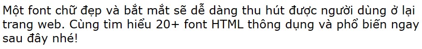 font html Verdana - itviec blog