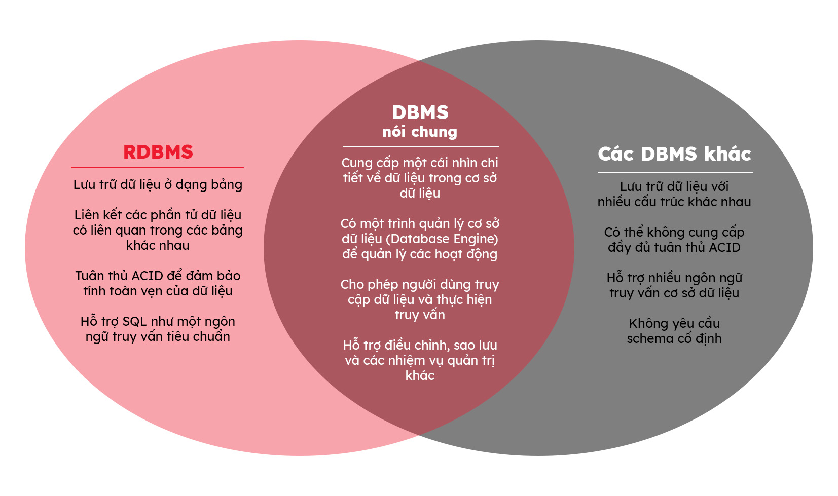 dbms vs rdbms - dbms là gì