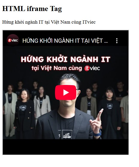 iframe html - itviec blog