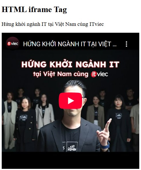 iframe html - itviec blog