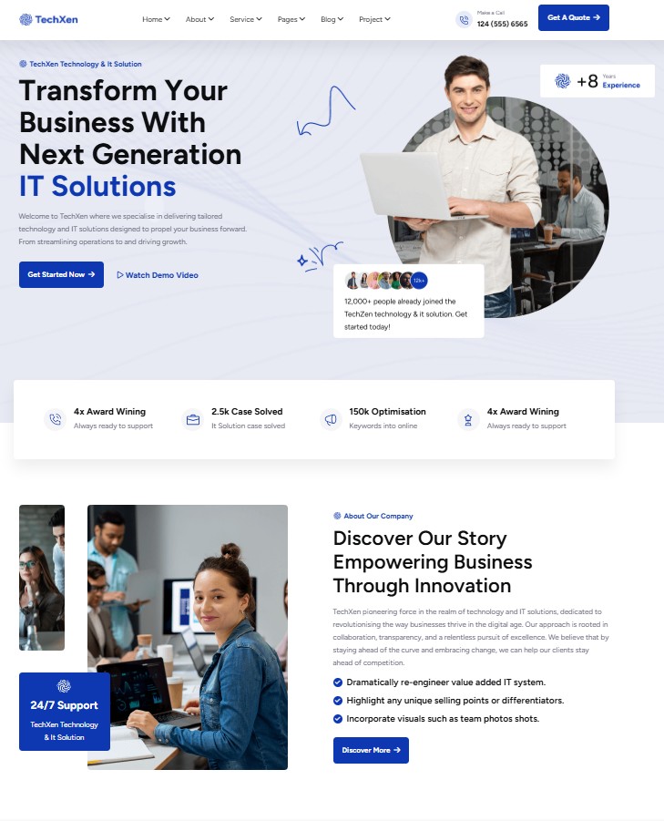 Top 12+ mẫu HTML Template chuyên nghiệp cho nhiều lĩnh vực